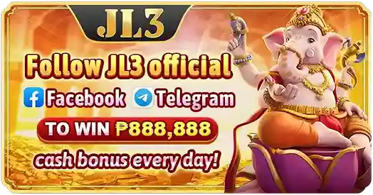 Referral bonus promotion at JL3 Casino.